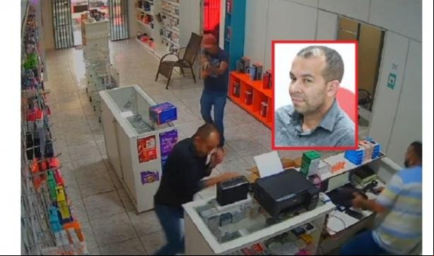 SINOP: Vídeo mostra momento em que homem é morto em loja de celulares